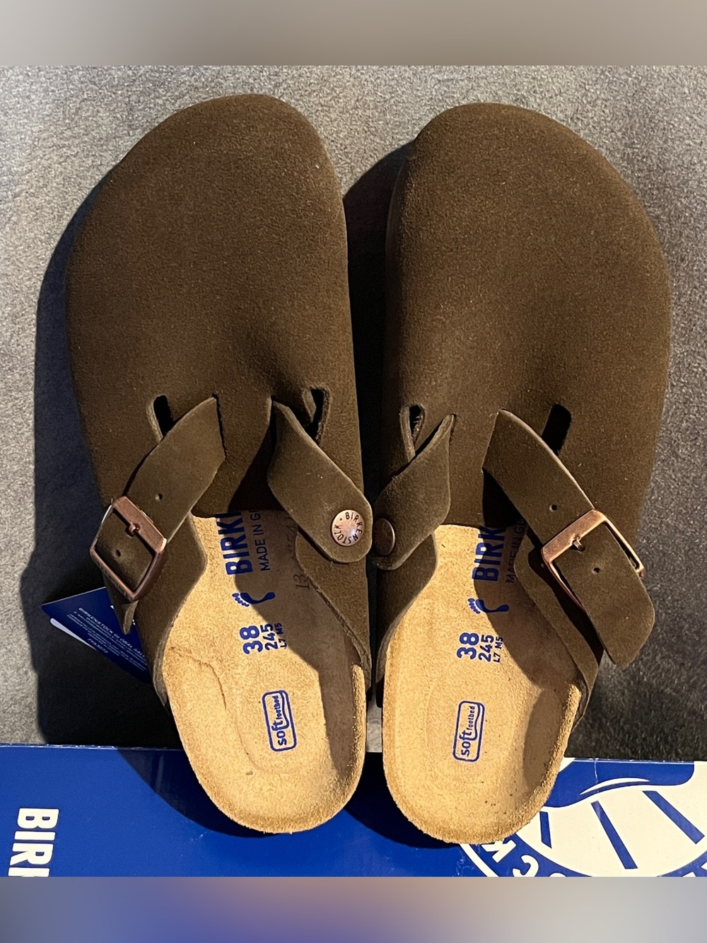 Birkenstock Boston Women’s Clogs Mocha Size 7 US 38 EU